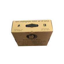 Brown Craft Corrugated Paper Packing Box with Handle